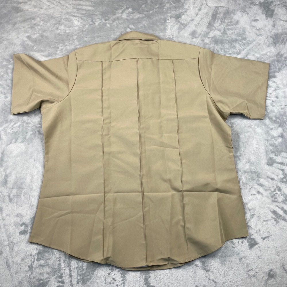 (Lot of 2) Flying Cross Uniform Silver Shirt Tan Short Sleeve Womens Size 48 NEW - Picture 3 of 12